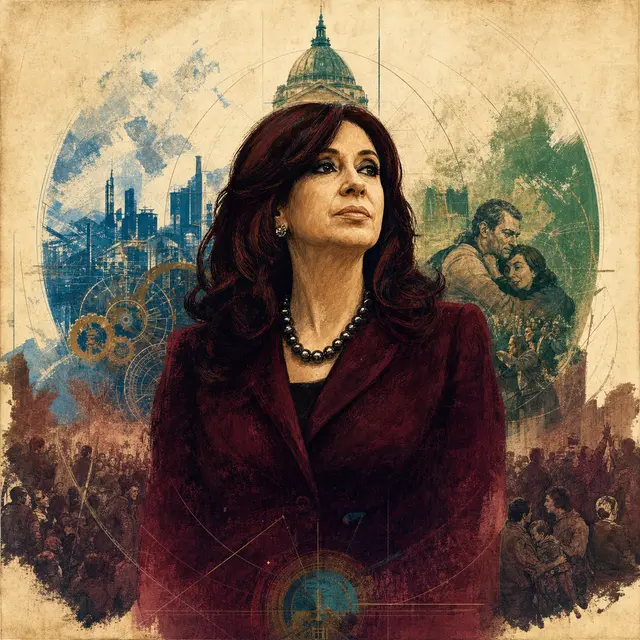 Retrato lúdico de CFK conducción