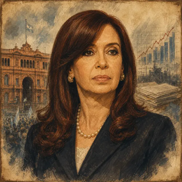 Retrato lúdico de CFK primera