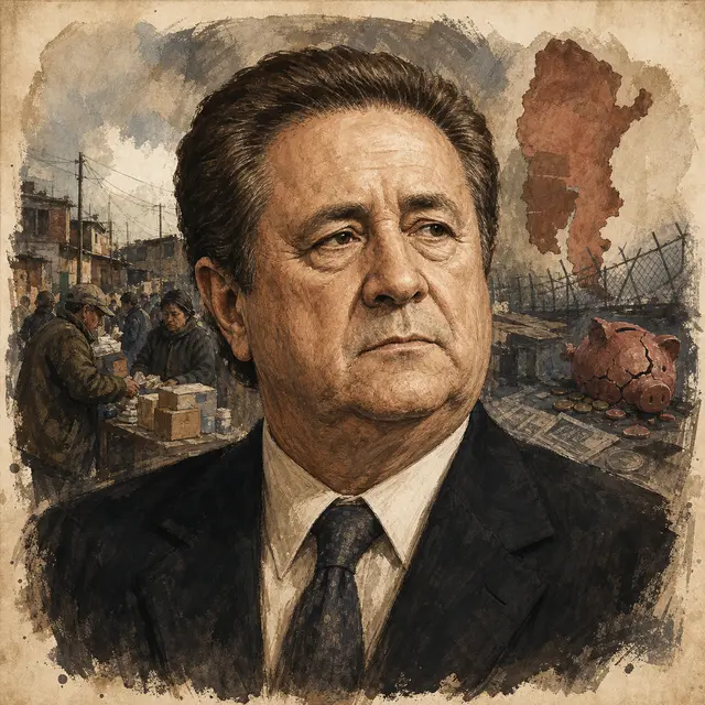 Retrato lúdico de Duhalde transición