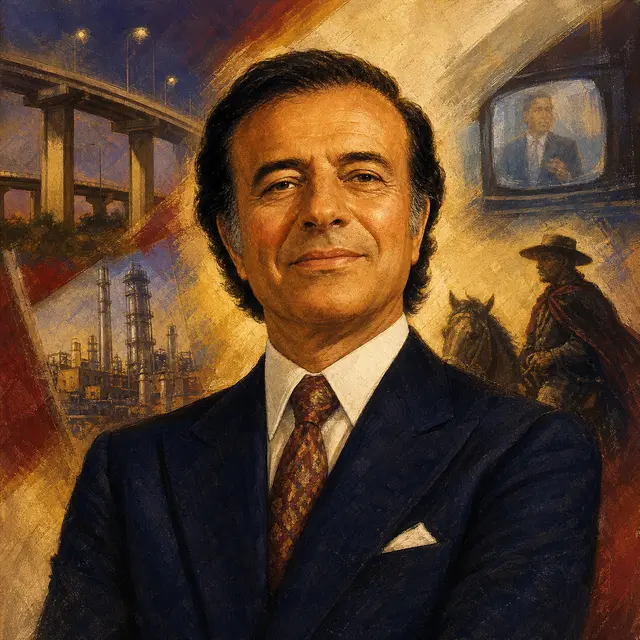 Retrato lúdico de Menem moderno