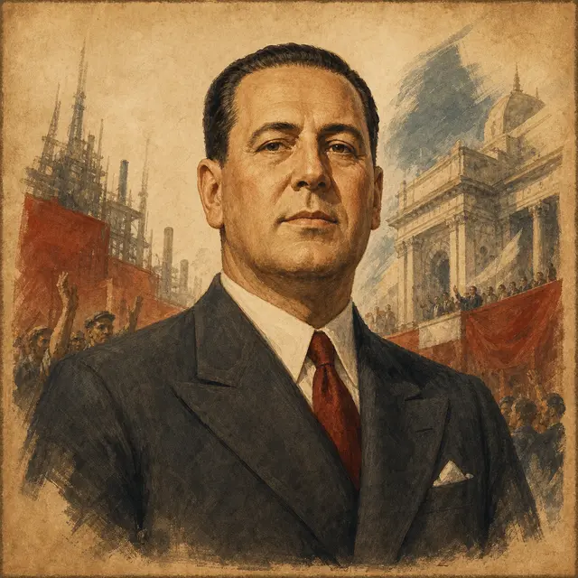 Retrato lúdico de Perón orbital